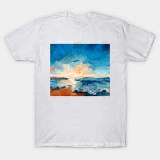 sea sunrise abstract T-Shirt